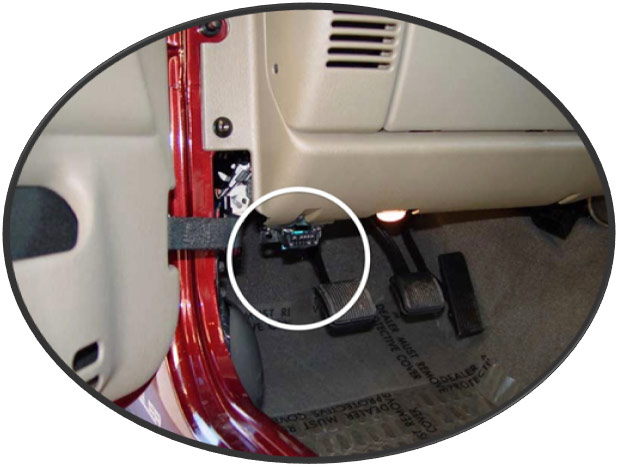 OBD локация Jeep Wrangler
